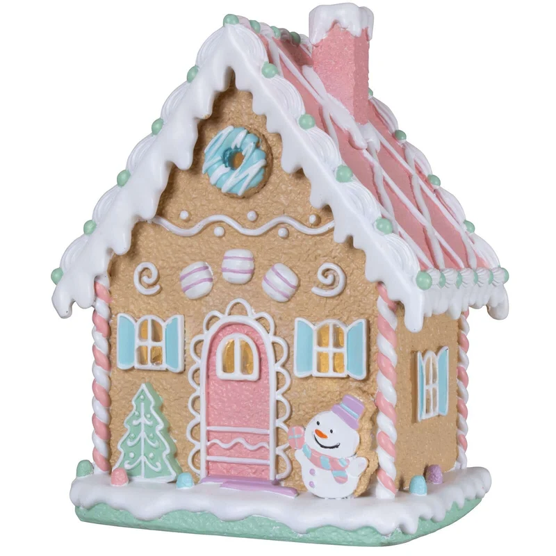 LED Lebkuchenhaus 26cm bunt