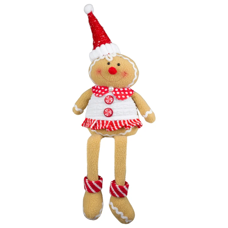 Lebkuchenfiguren Kantenhocker 26cm(45cm) Dekofigur sitzend 2 Designs