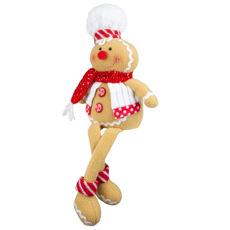Lebkuchenfiguren Kantenhocker 26cm(45cm) Dekofigur sitzend 2 Designs