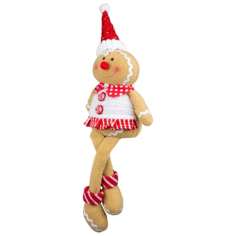 Lebkuchenfiguren Kantenhocker 26cm(45cm) Dekofigur sitzend 2 Designs