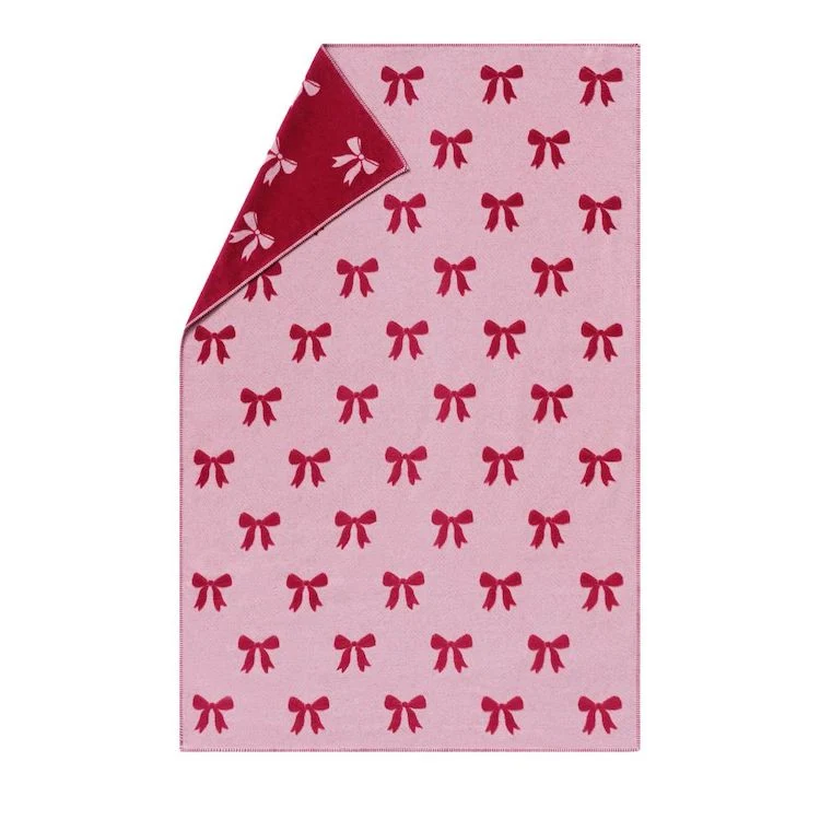 CARLA Plaid Schleifen rot