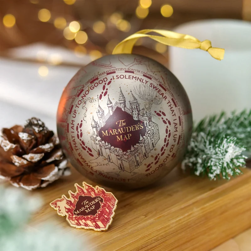 Harry Potter - Karte des Rumtreibers Weihnachtskugel mit Pin