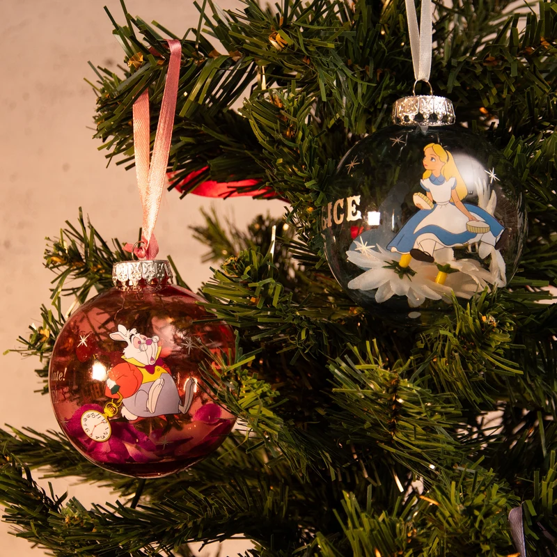 Alice im Wunderland - Characters Weihnachtsbaumkugeln 7tlg