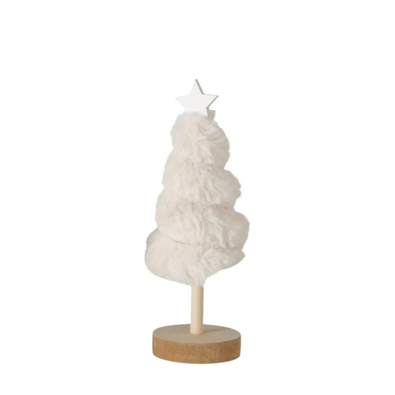 Plüsch-Weihnachtsbaum Bo beige klein