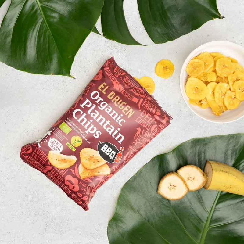 Bio Kochbananen Chips mit BBQ