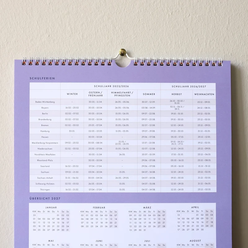 Familienwandkalender 2026