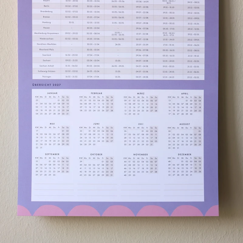 Familienwandkalender 2026