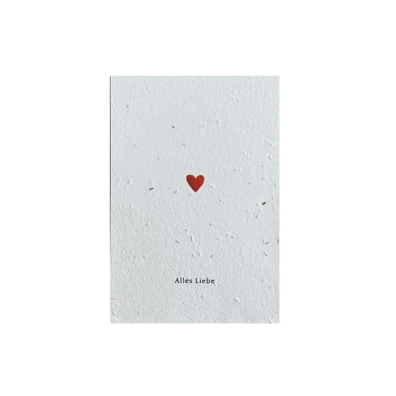 Einpflanzbare Postkarte – Liebe (versch. Designs)