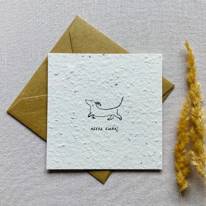 Einpflanzbare Postkarte – Liebe (versch. Designs)