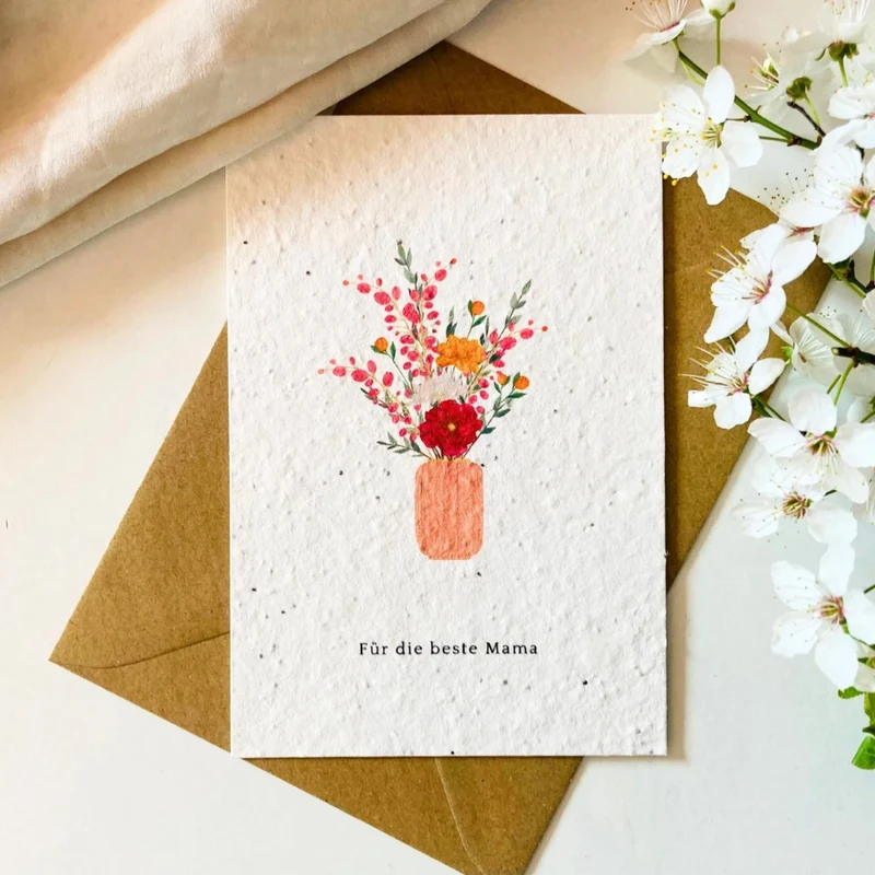 Einpflanzbare Postkarte – Liebe (versch. Designs)