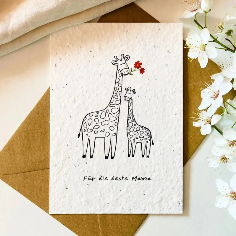 Einpflanzbare Postkarte – Liebe (versch. Designs)