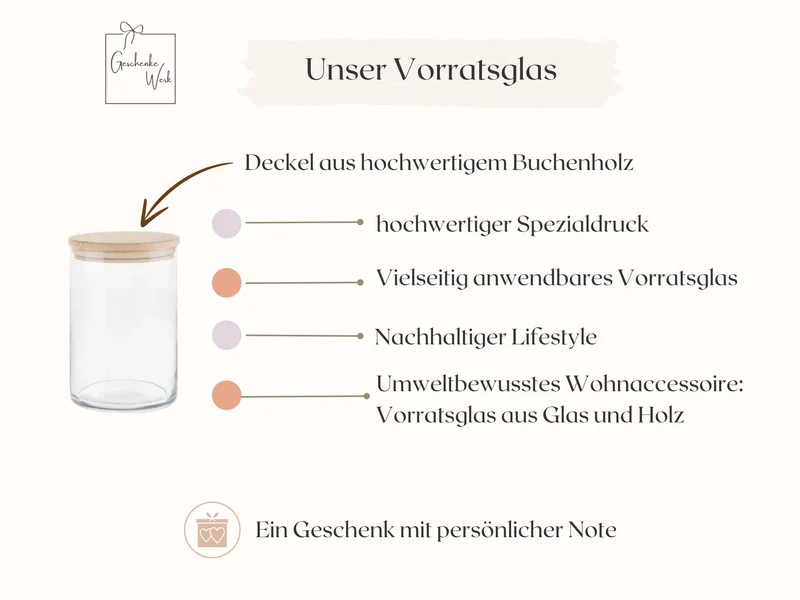 Vorratsglas personalisiert - Taufe Arche Noah