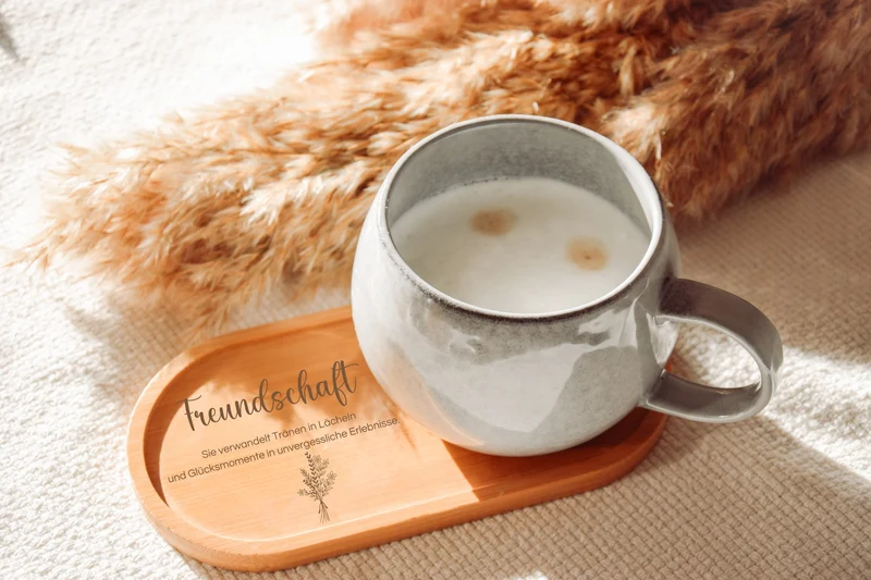 Personalisierte Geschenk Freundin, Tablett personalisiert, Geschenk Freundin, Kleine Auszeit, Geschenke für Frauen, Tablett, Kollegin