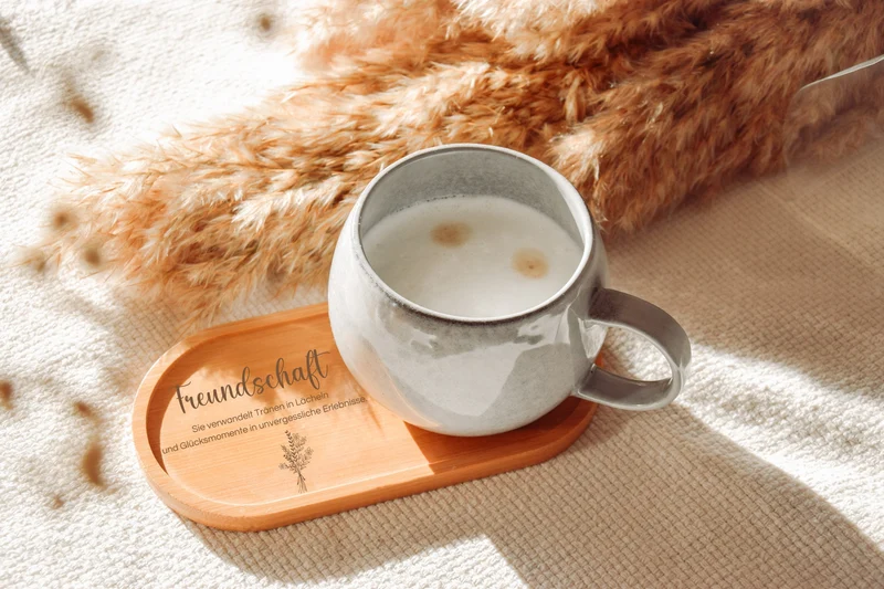 Personalisierte Geschenk Freundin, Tablett personalisiert, Geschenk Freundin, Kleine Auszeit, Geschenke für Frauen, Tablett, Kollegin