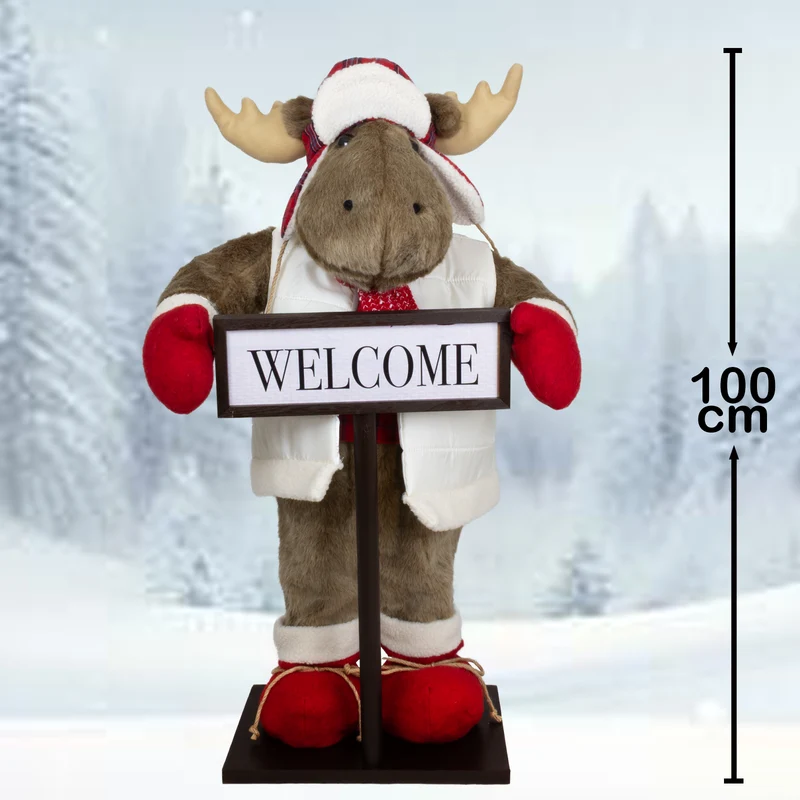 Weihnachtselch 100cm stehend Dekoartikel