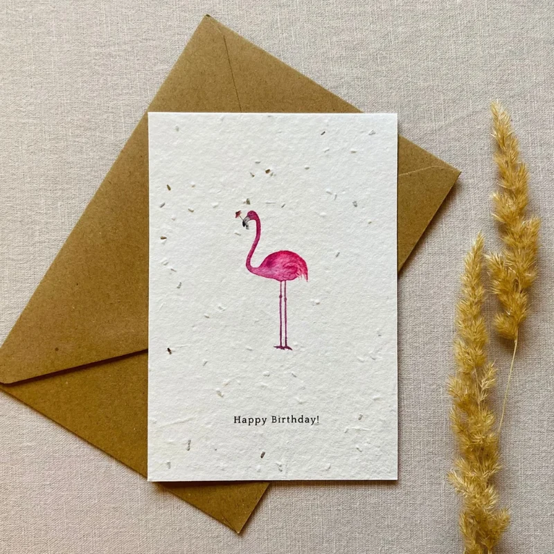 Einpflanzbare Postkarte – Geburtstag (versch. Designs)