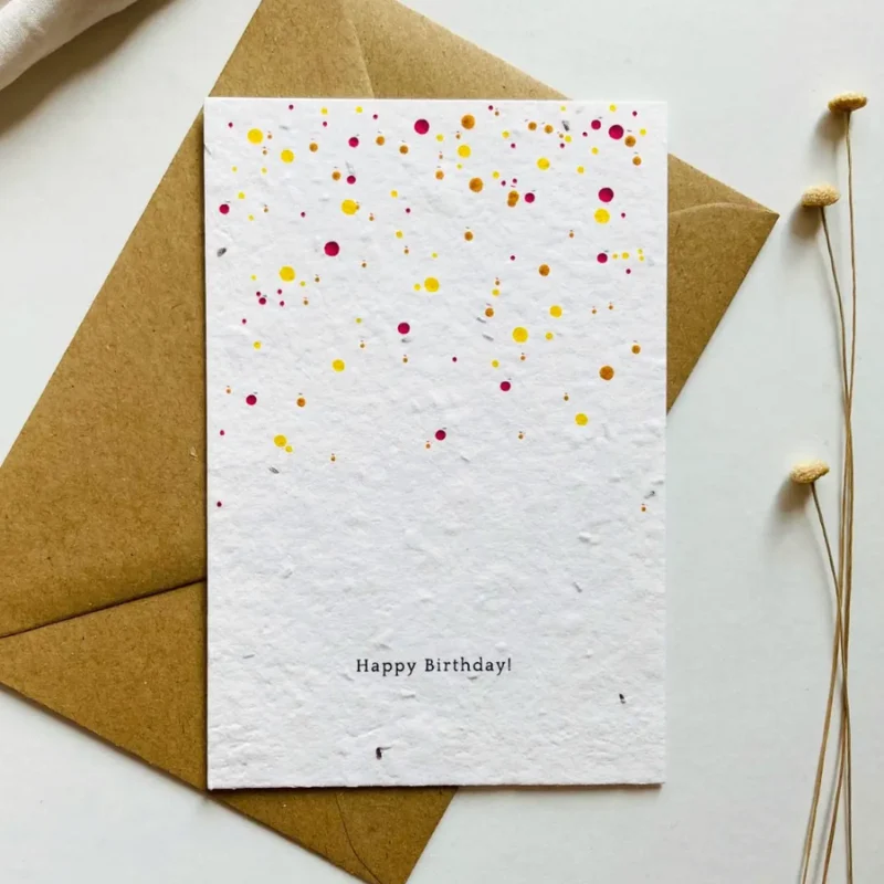 Einpflanzbare Postkarte – Geburtstag (versch. Designs)