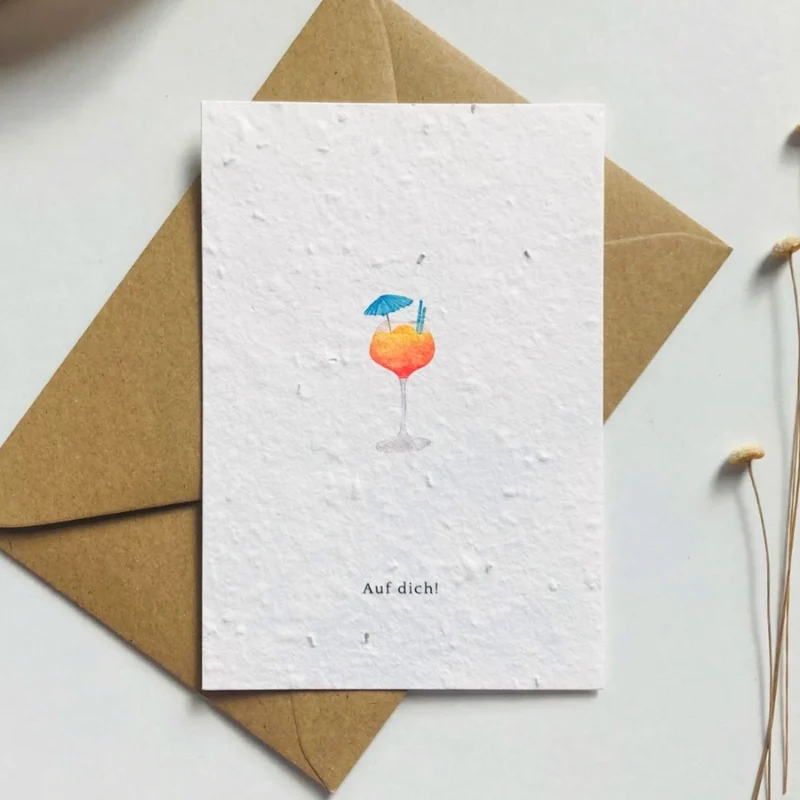 Einpflanzbare Postkarte – Geburtstag (versch. Designs)