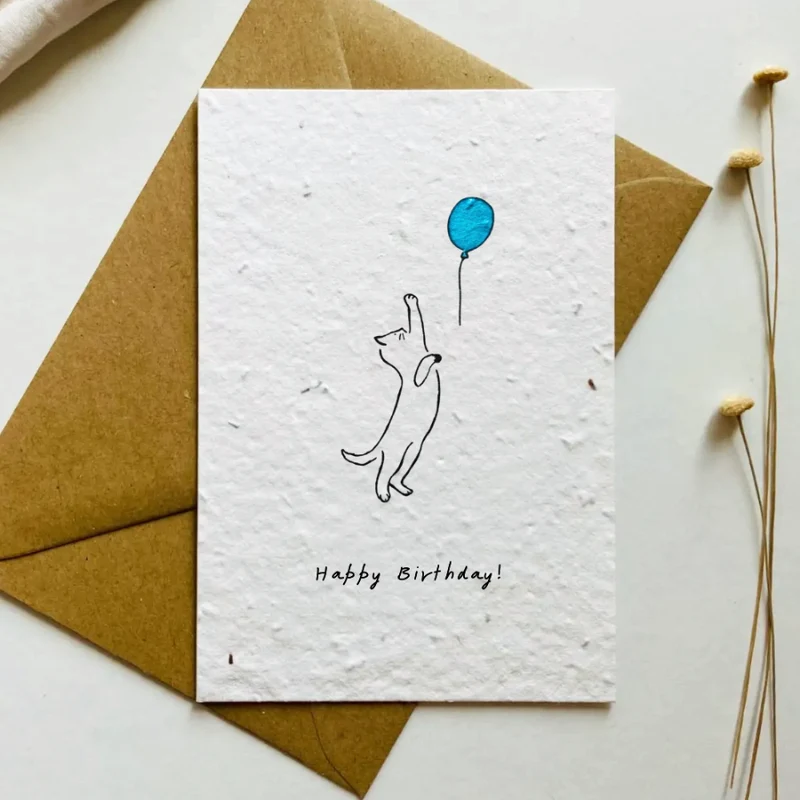 Einpflanzbare Postkarte – Geburtstag (versch. Designs)