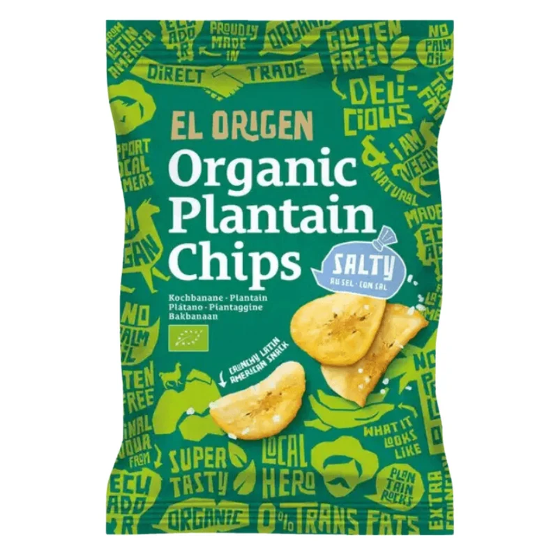 Bio Kochbananen Chips mit Meersalz