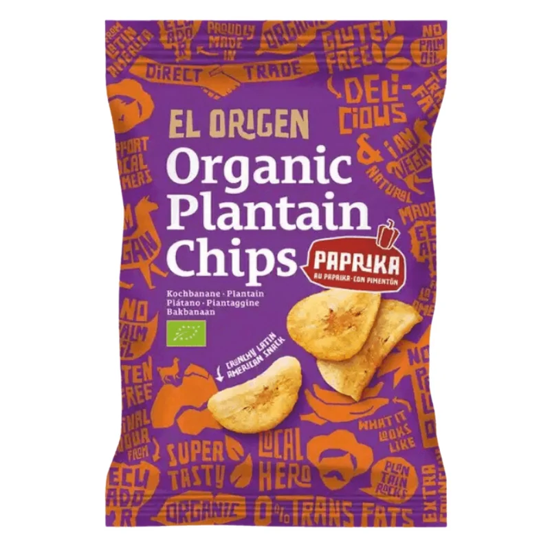Bio Kochbananen Chips mit Paprika