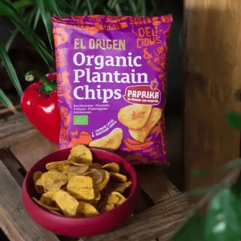 Bio Kochbananen Chips mit Paprika