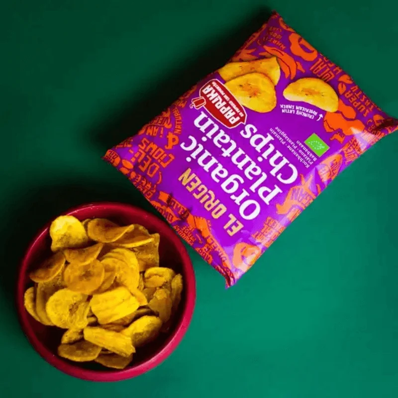 Bio Kochbananen Chips mit Paprika