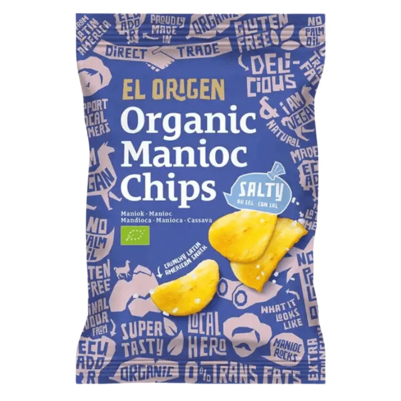 Bio Maniok Chips mit Meersalz