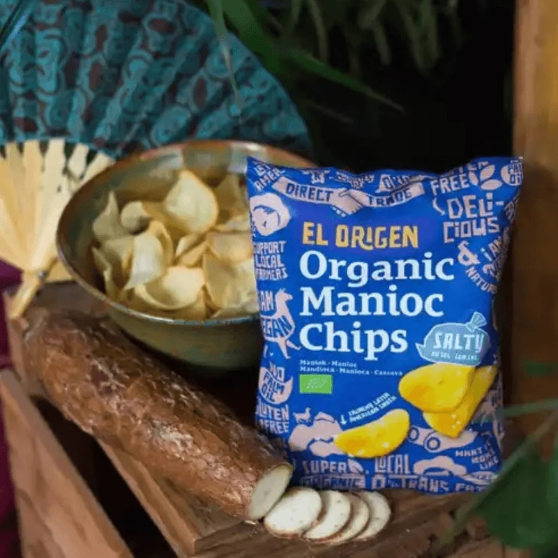 Bio Maniok Chips mit Meersalz