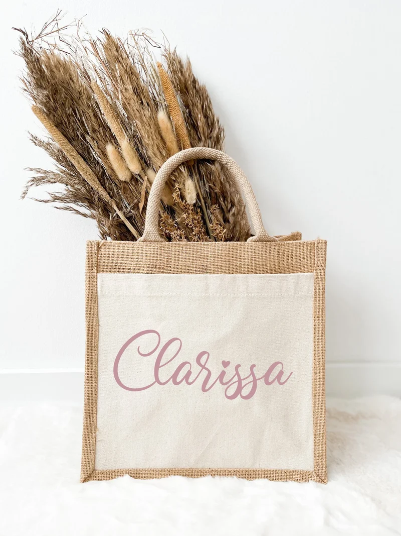 Personalisierte Jutetasche mit Namen