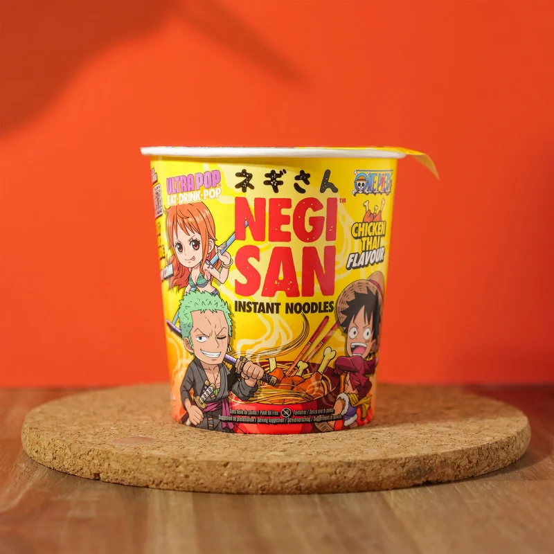 One Piece Ramen - Luffy, Zoro und Nami Chicken Thai Instant-Nudeln