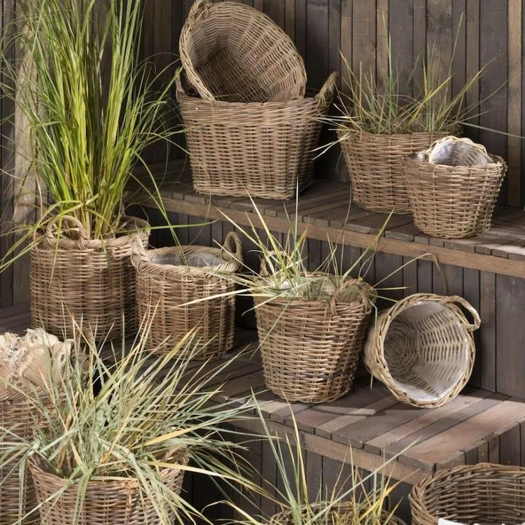 IB Laursen Rattan-Korb mittel