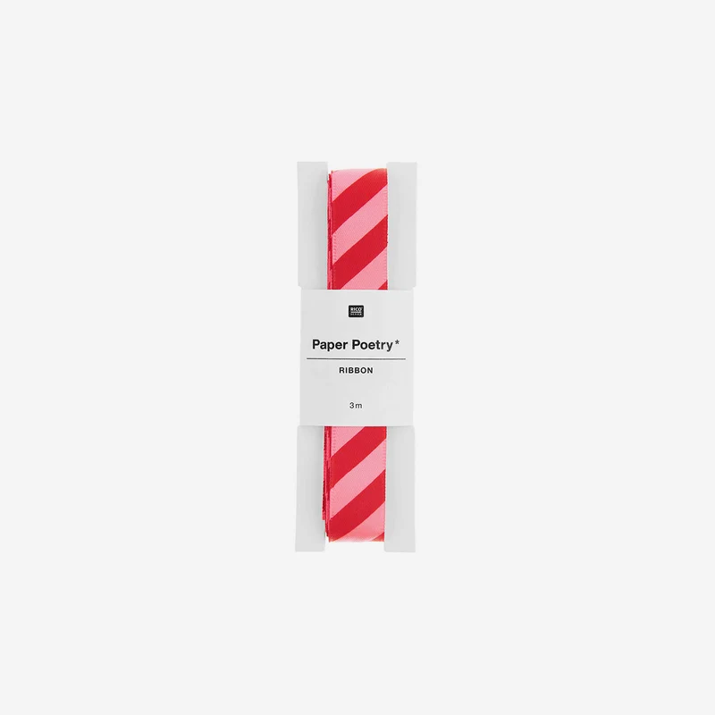 Geschenkband Satin - Neon Pink Rot