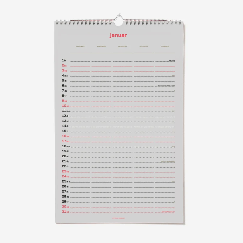 zweitausend&siebenundzwanzig - Familienkalender 2027