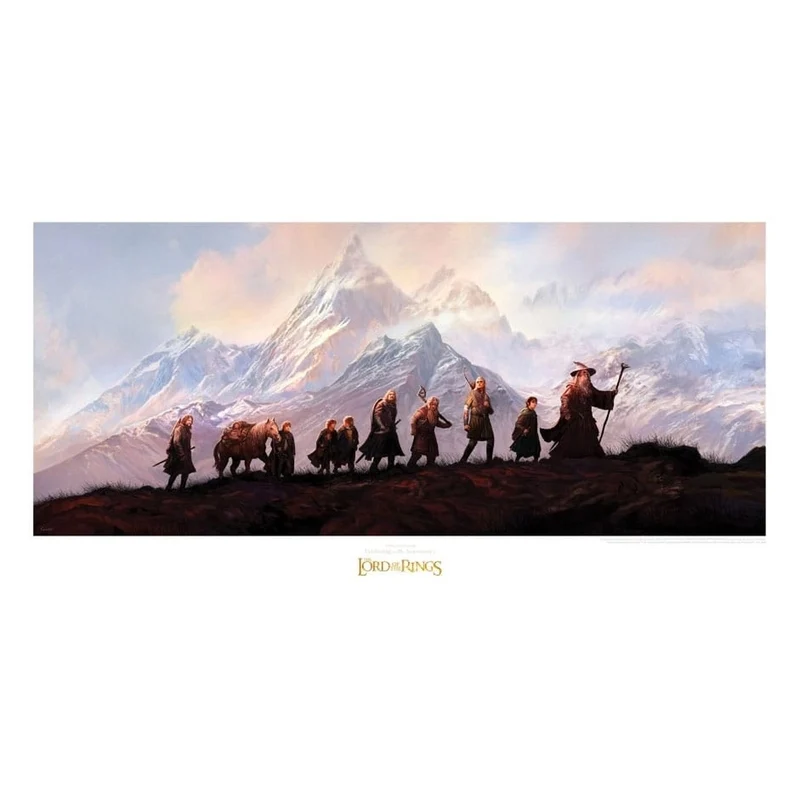 Der Herr der Ringe - Die Gefährten Kunstdruck 20th Anniversary