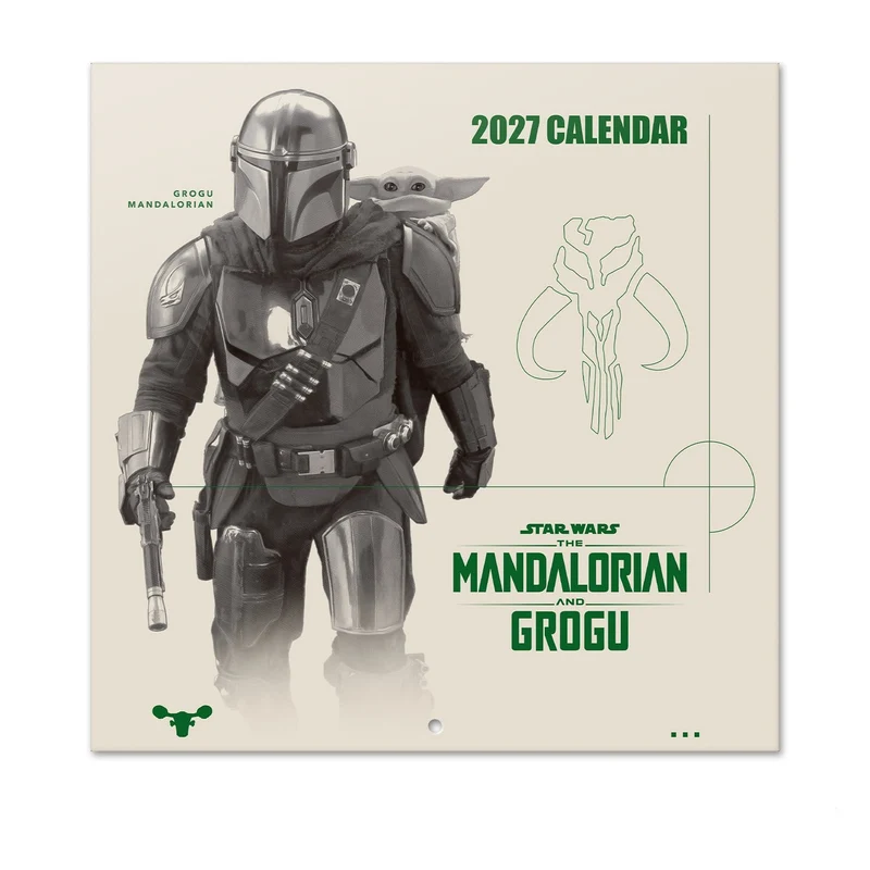 Star Wars The Mandalorian and Grogu Wandkalender 2027 30 x