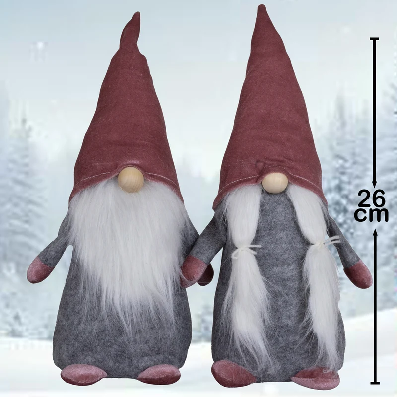 Wichtel 26cm (40cm) sitzend, 2 Stück