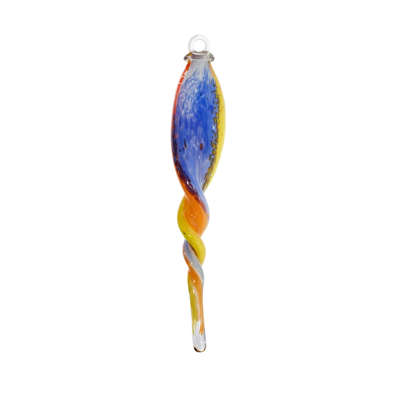Gartenskulptur Glaszopf zum Hängen 43 cm inkl. Stab