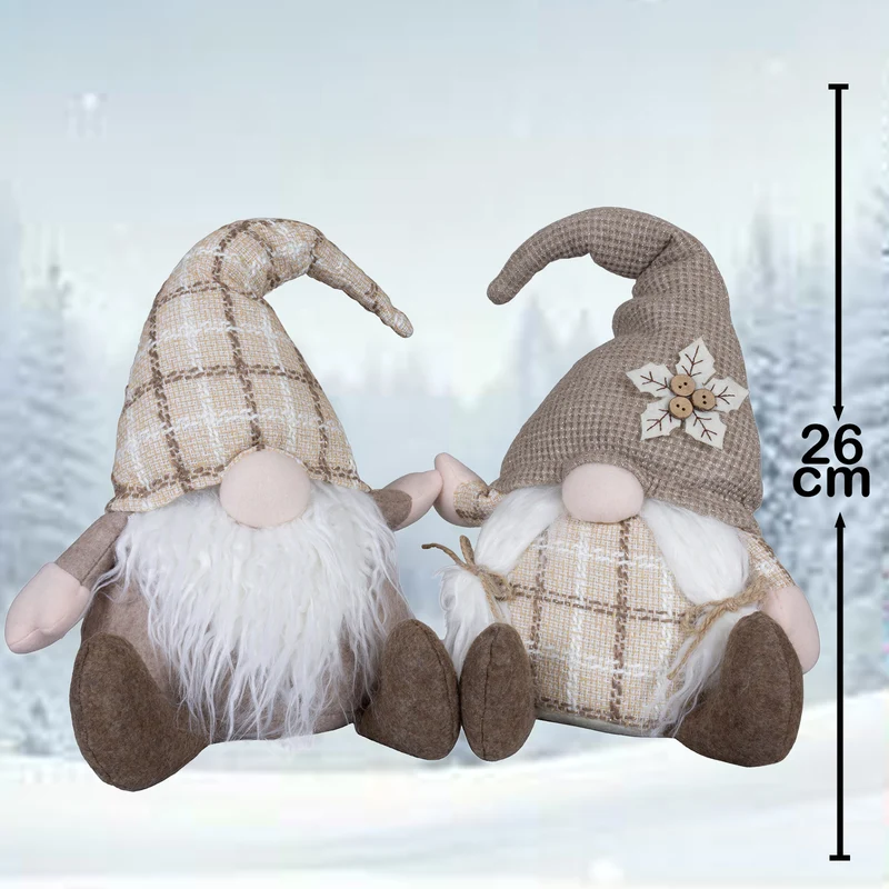 Wichtel 26cm (48cm) sitzend, 2 Stück