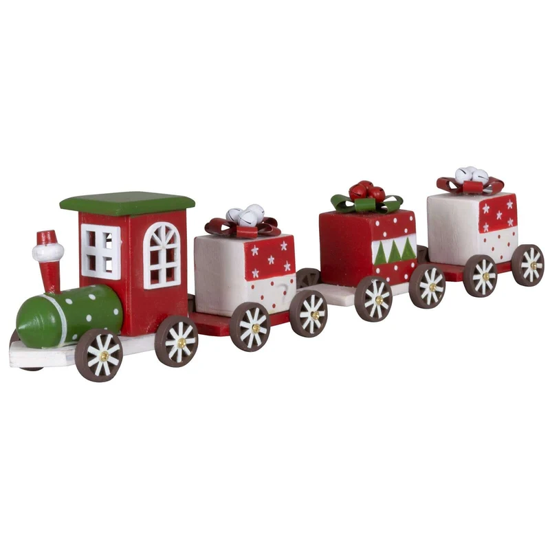 Holz Eisenbahn 30cm Weihnachtszug