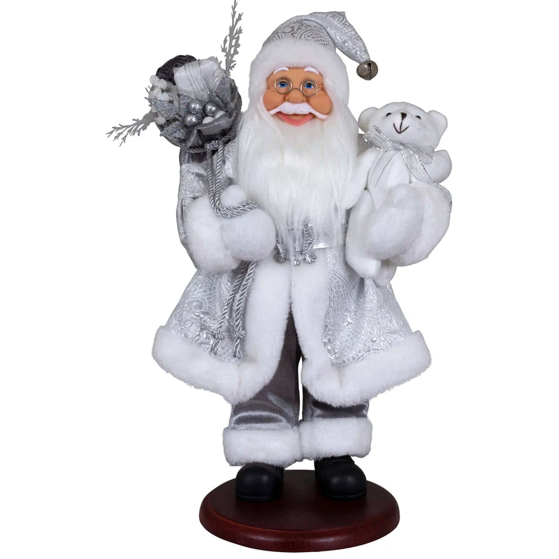 Weihnachtsmann 45cm Olaf auf Podest