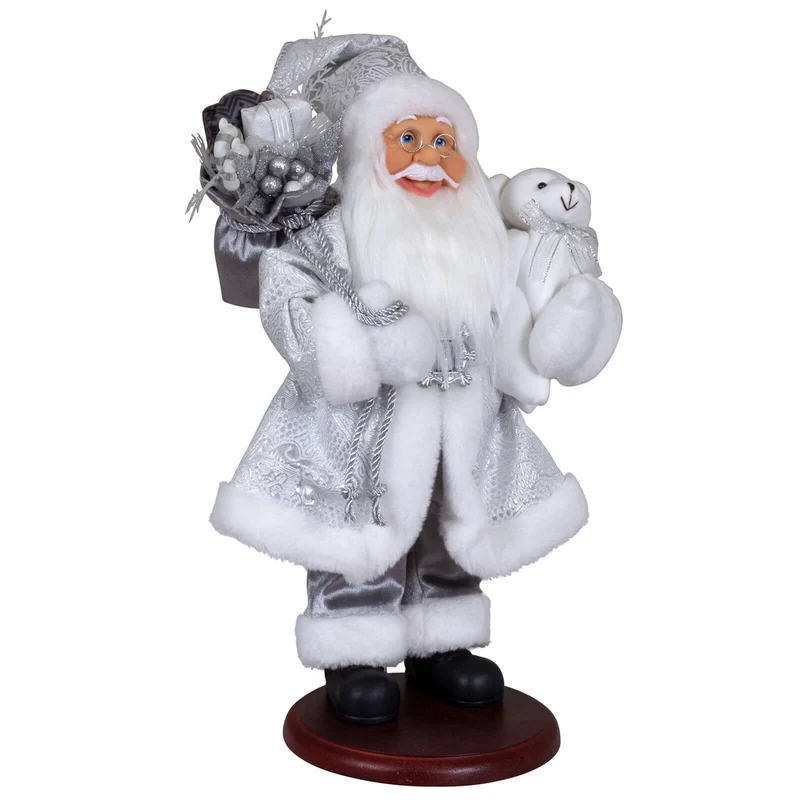 Weihnachtsmann 45cm Olaf auf Podest