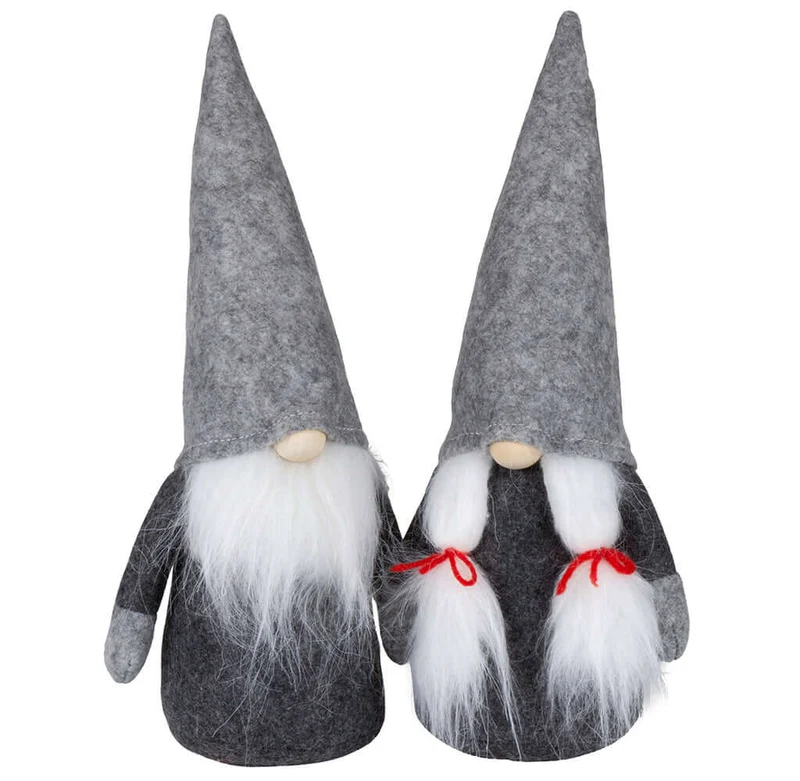Wichtel 20cm (28cm) sitzend, Pärchen, 2 Stück
