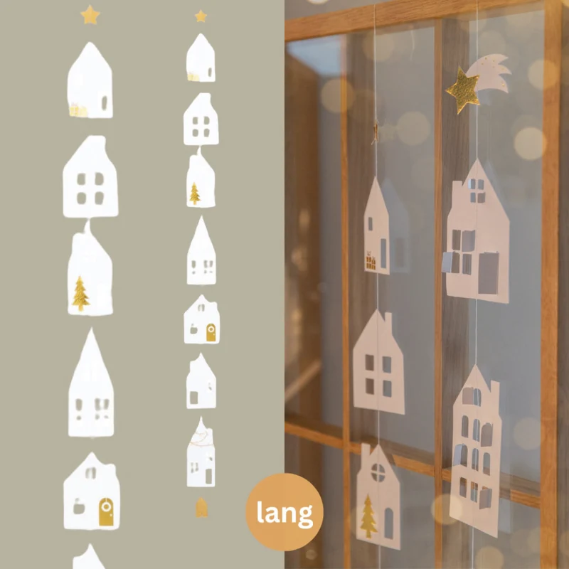 Räder Häuschenkette Winterstadt Lang