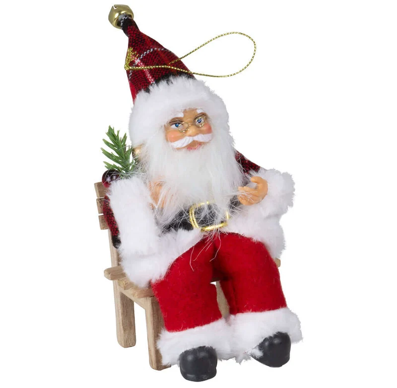 Weihnachtsmann 18cm, 4er Set, 4 Designs