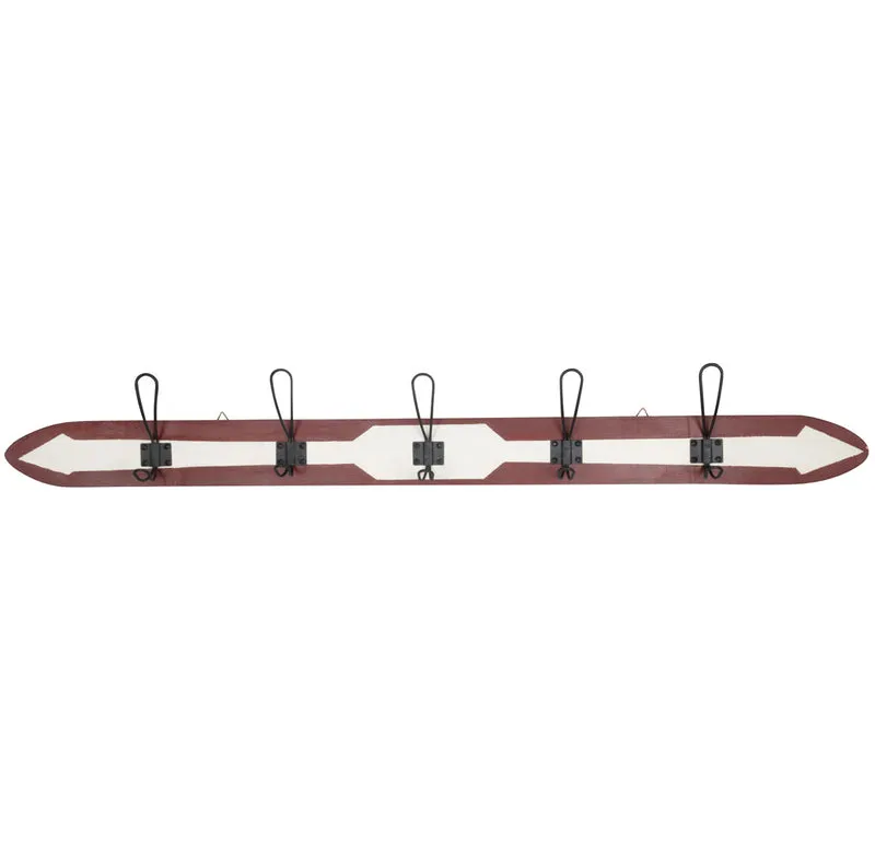 Wandgarderobe Ski Design 5 Haken 107cm