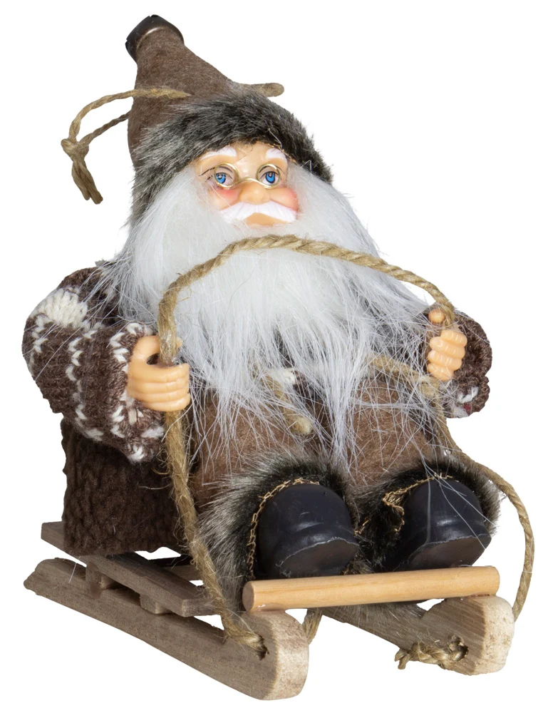 Weihnachtsmann 18cm, 4er Set, 4 Designs