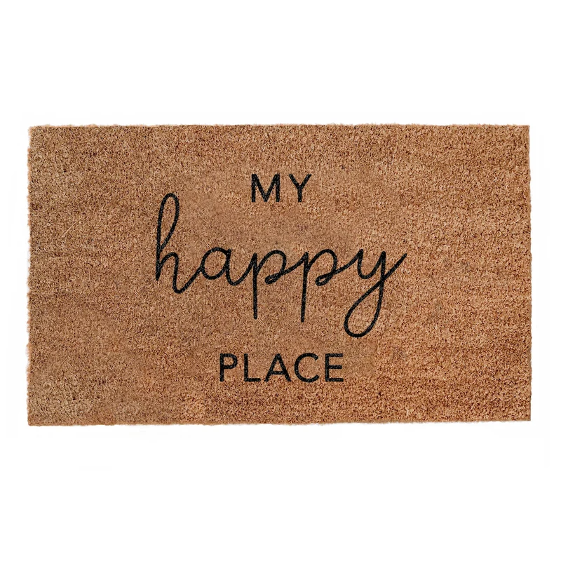 Eulenschnitt Kokos Fußmatte My happy Place