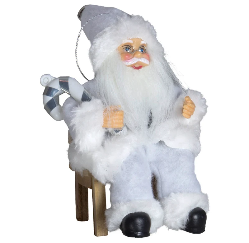 Weihnachtsmann 18cm, 4er Set, 4 Designs