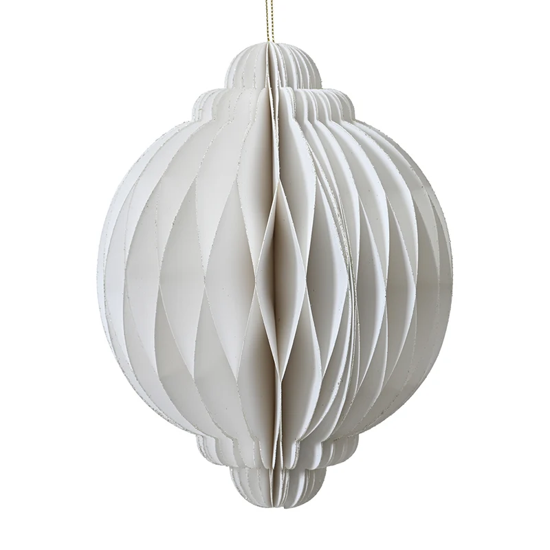 Dekohänger Zwiebel wollweiß 40 cm